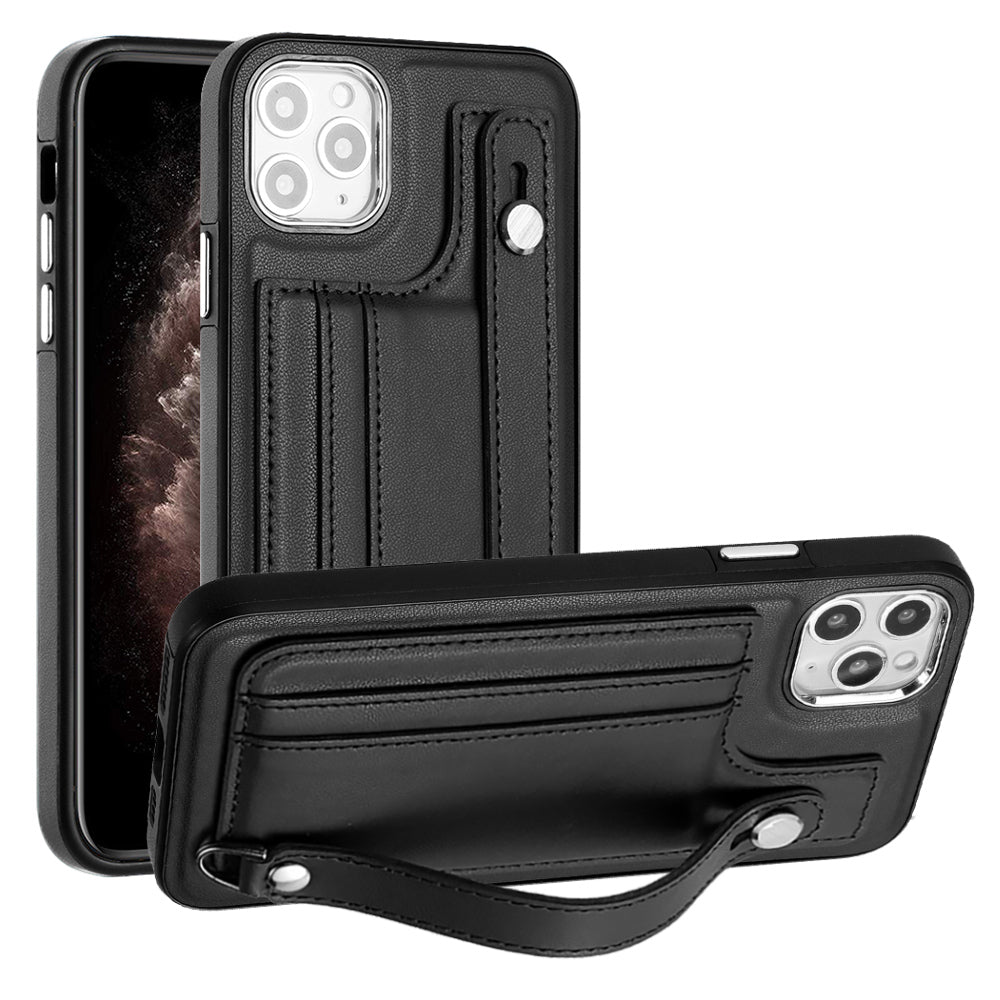 Protective Phone Case for iPhone 11 Pro Max YB Leather Coating Series-5 TPU Protective Cover with Card Slots Protective Phone Case for iPhone 11 Pro Max YB Leather Coating Series-5 TPU Protective Cover with Card Slots